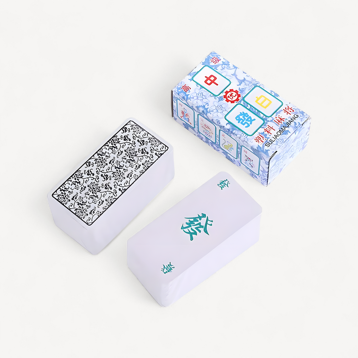 Mahjong playing cards pvc, 136 tiles (1 of 10)