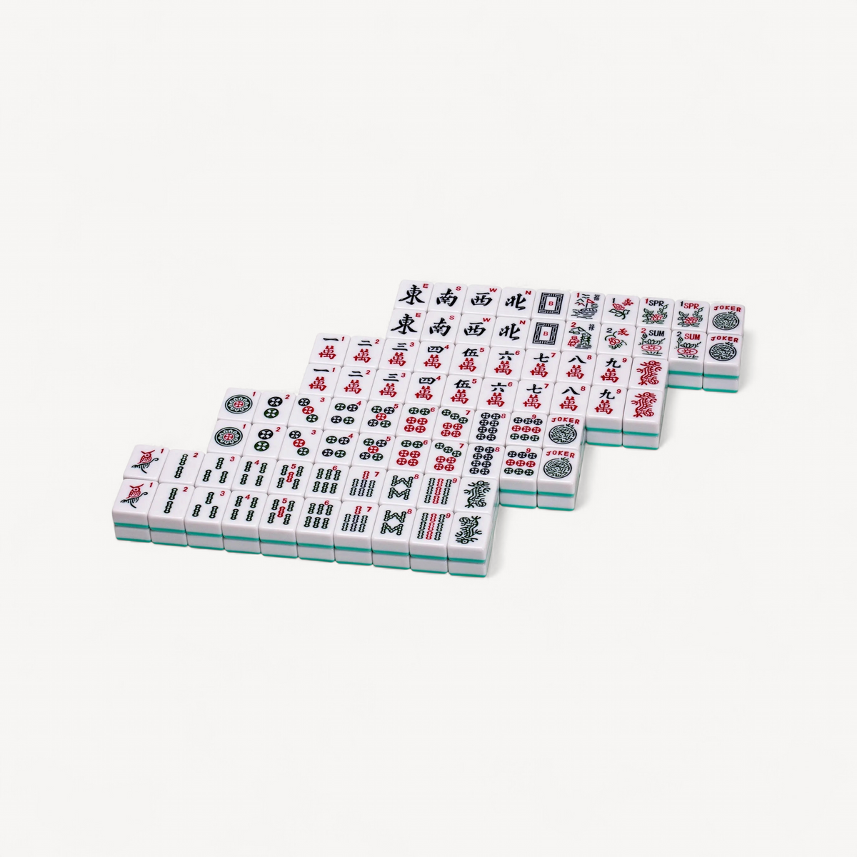 Automatic mahjong table tiles in green (2 of 11)