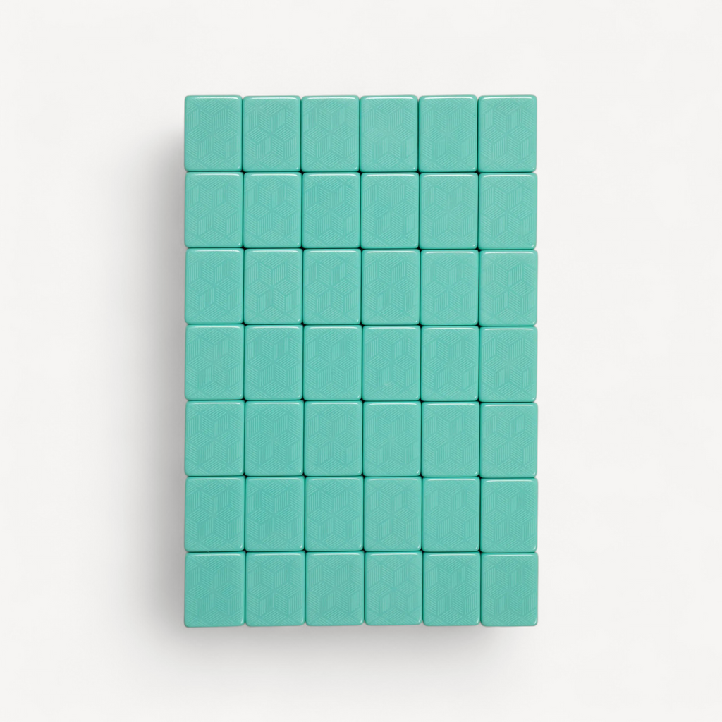 Automatic mahjong table tiles in green (4 of 11)