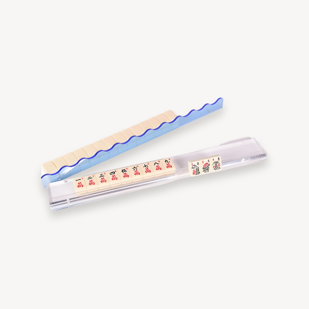 Mahjong rack with magnet in clear acrylic (3 of 14)