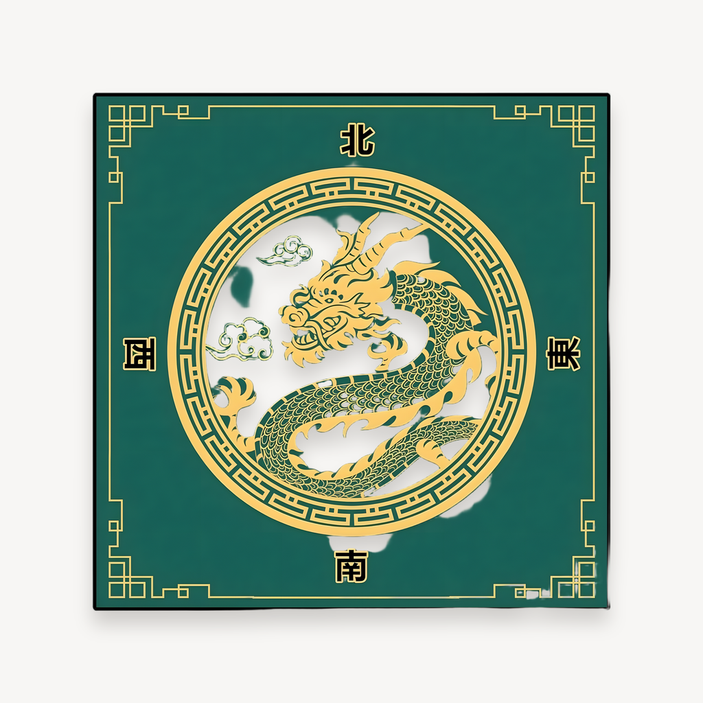 Mahjong table mat in rubber (1 of 11)