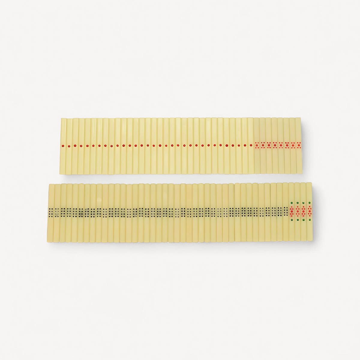 Mahjong scoring sticks in beige acrylic (3 of 10)