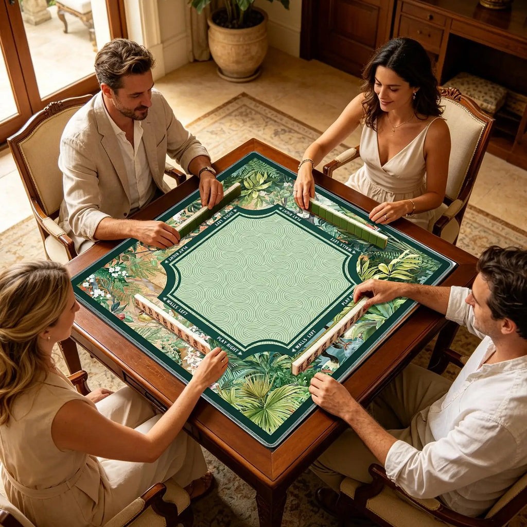 Verdant - Tropical Plant Mahjong Table Mat — archived original 5