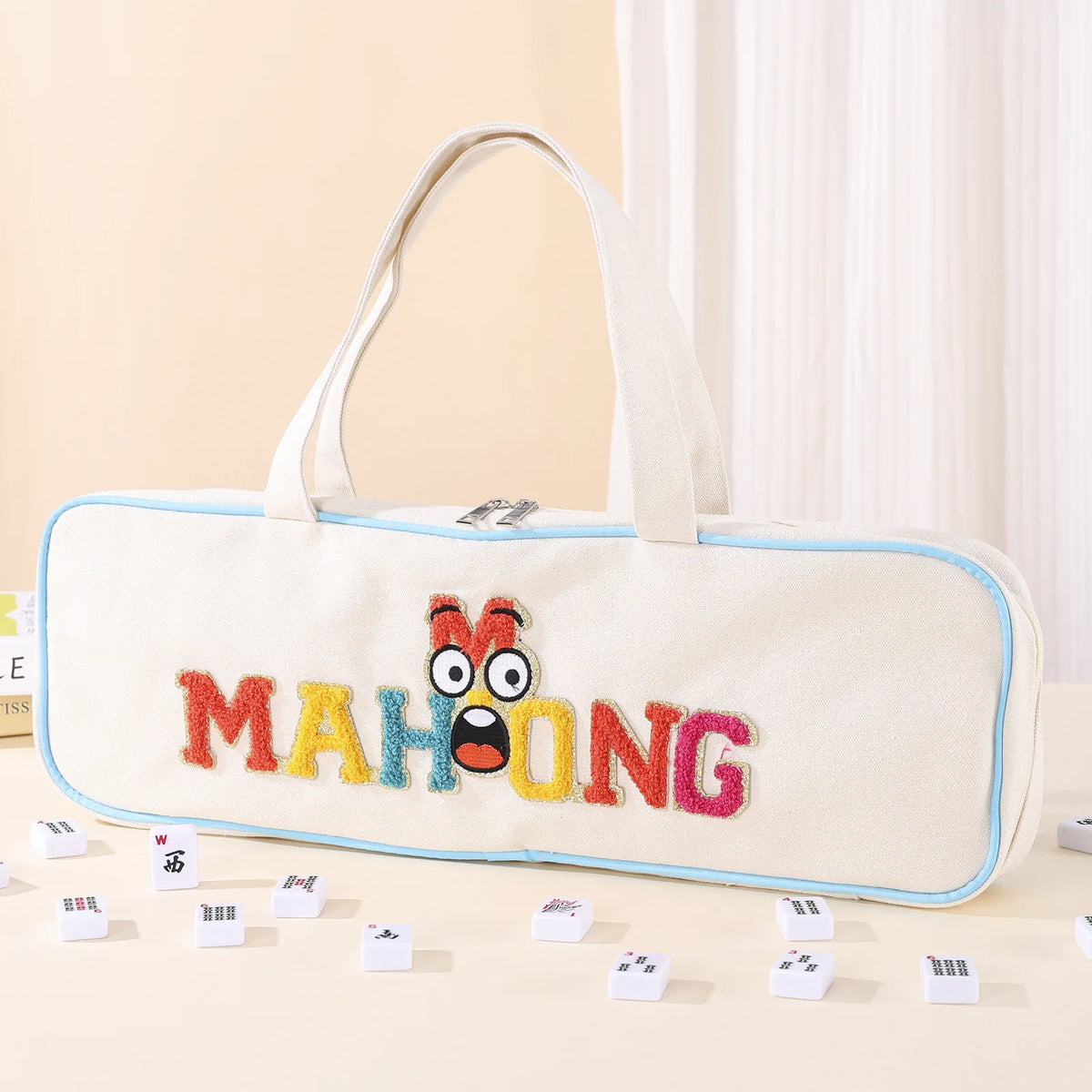 Mahjong tile storage bag in waterproof canvas (10 of 11)