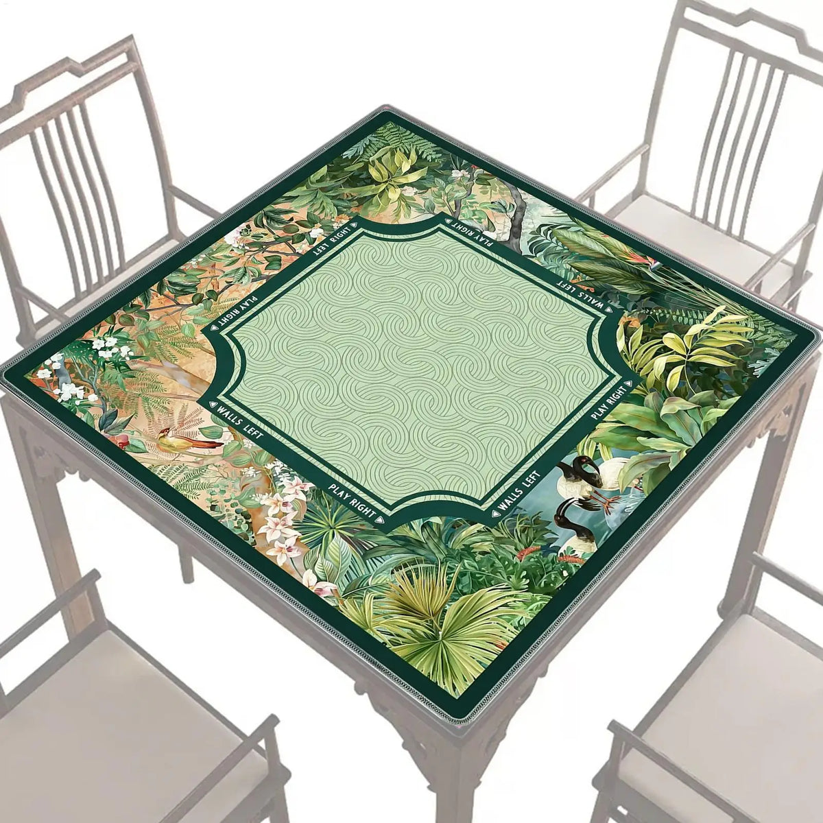 Verdant - Tropical Plant Mahjong Table Mat — archived original 6