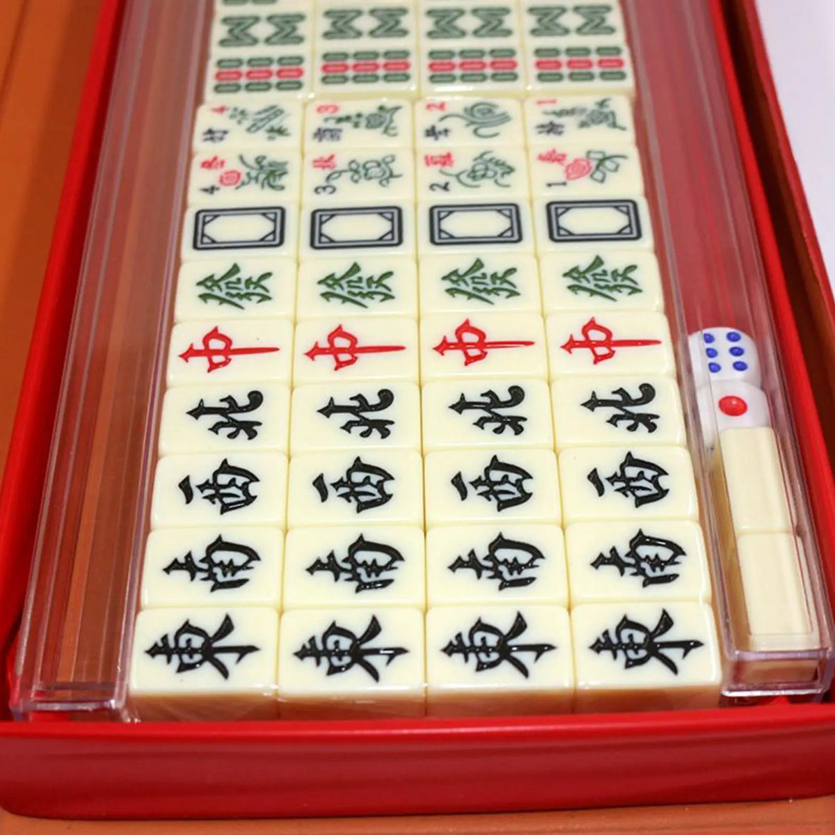 Mahjong set with racks, 144 tiles (6 of 7)
