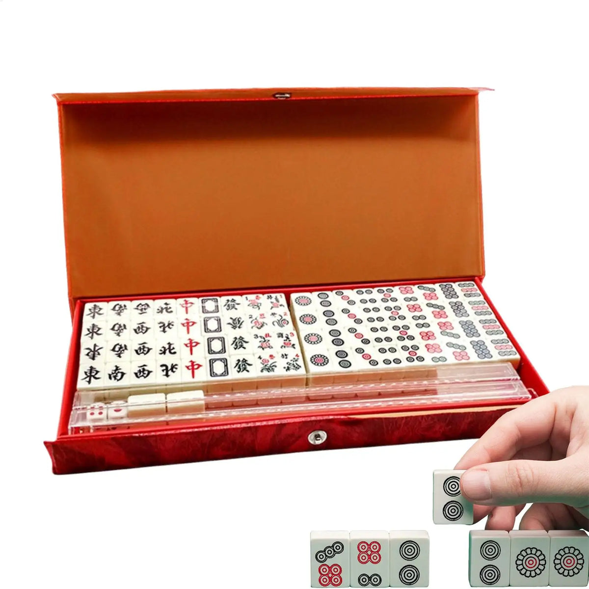 Mahjong set with racks, 144 tiles (1 of 7)