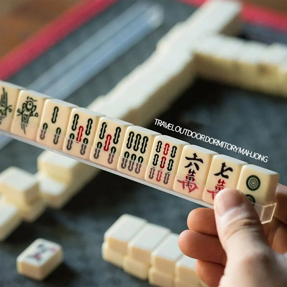 Mahjong set with racks, 144 tiles (2 of 7)