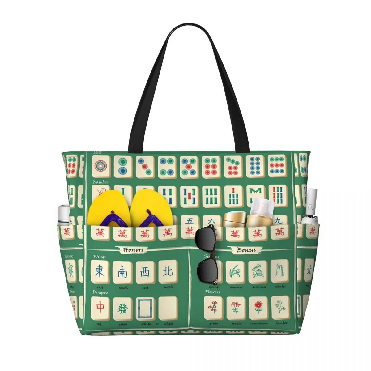 Mahjong tote bag in polyester (10 of 16)