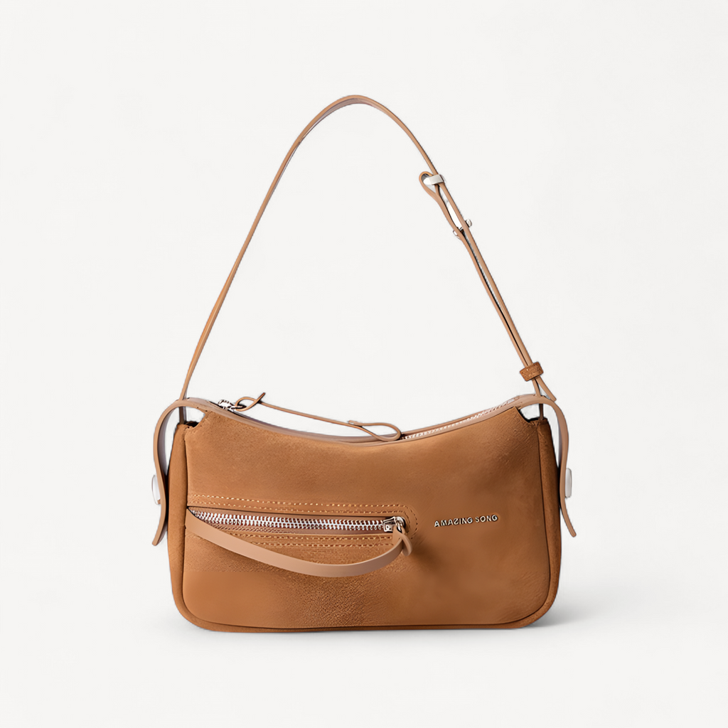Mahjong suede bag (1 of 4)