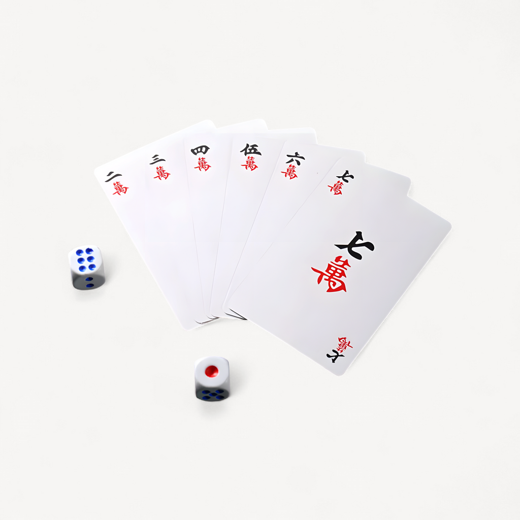 Blue and white mahjong cards, 144 tiles (2 of 11)
