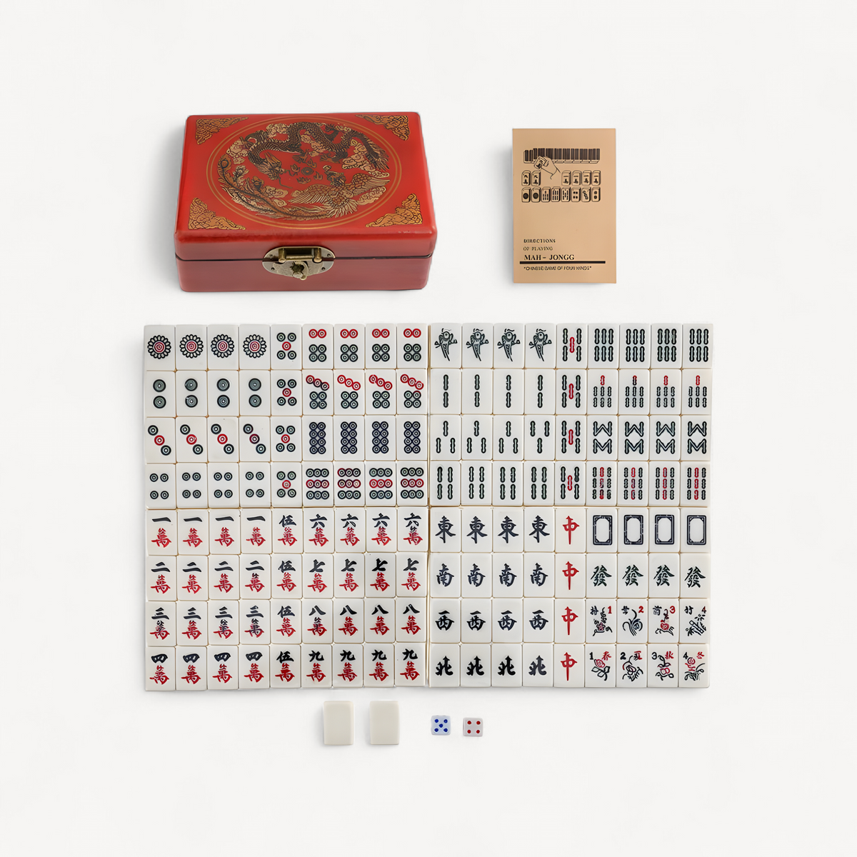 Chinese mahjong storage box set, 144 tiles (3 of 11)