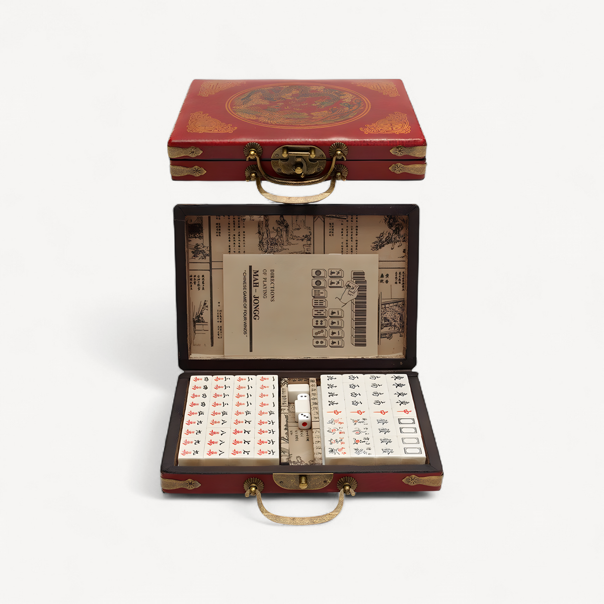 Numbered mahjong tiles set, 144 tiles (1 of 12)