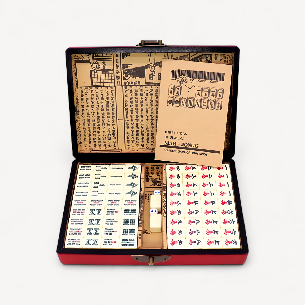 Numbered mahjong tiles set, 144 tiles (2 of 12)