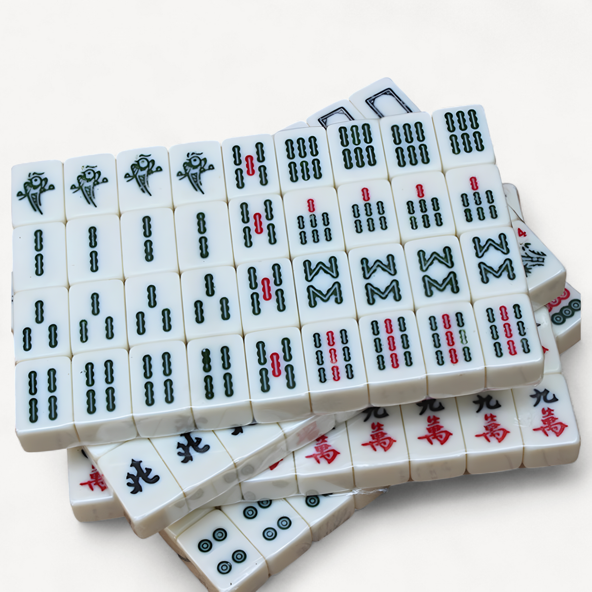 Numbered mahjong tiles set, 144 tiles (4 of 12)