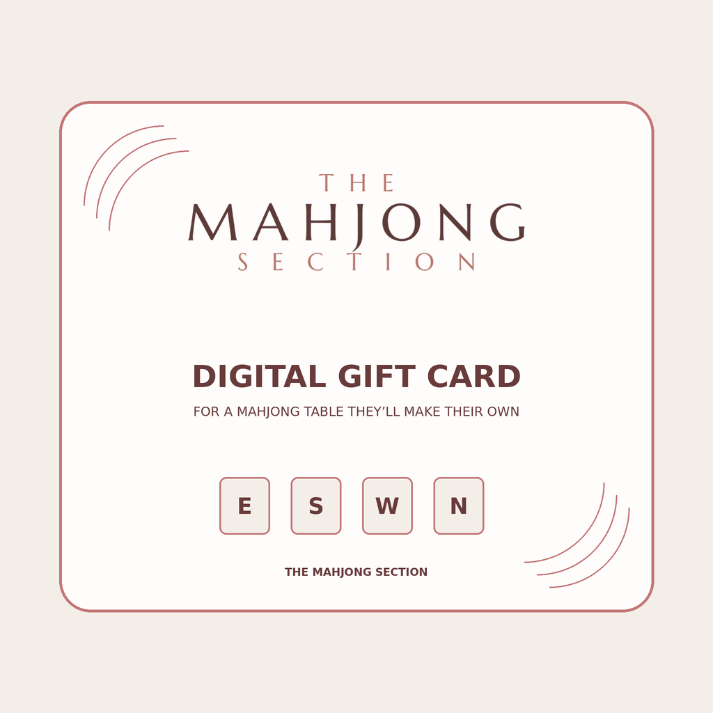 The Mahjong Section digital gift card in ivory and rose