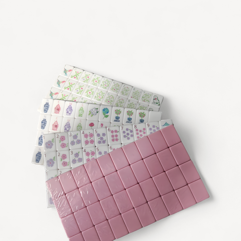 Portable acrylic mahjong set, 160 tiles (1 of 20)