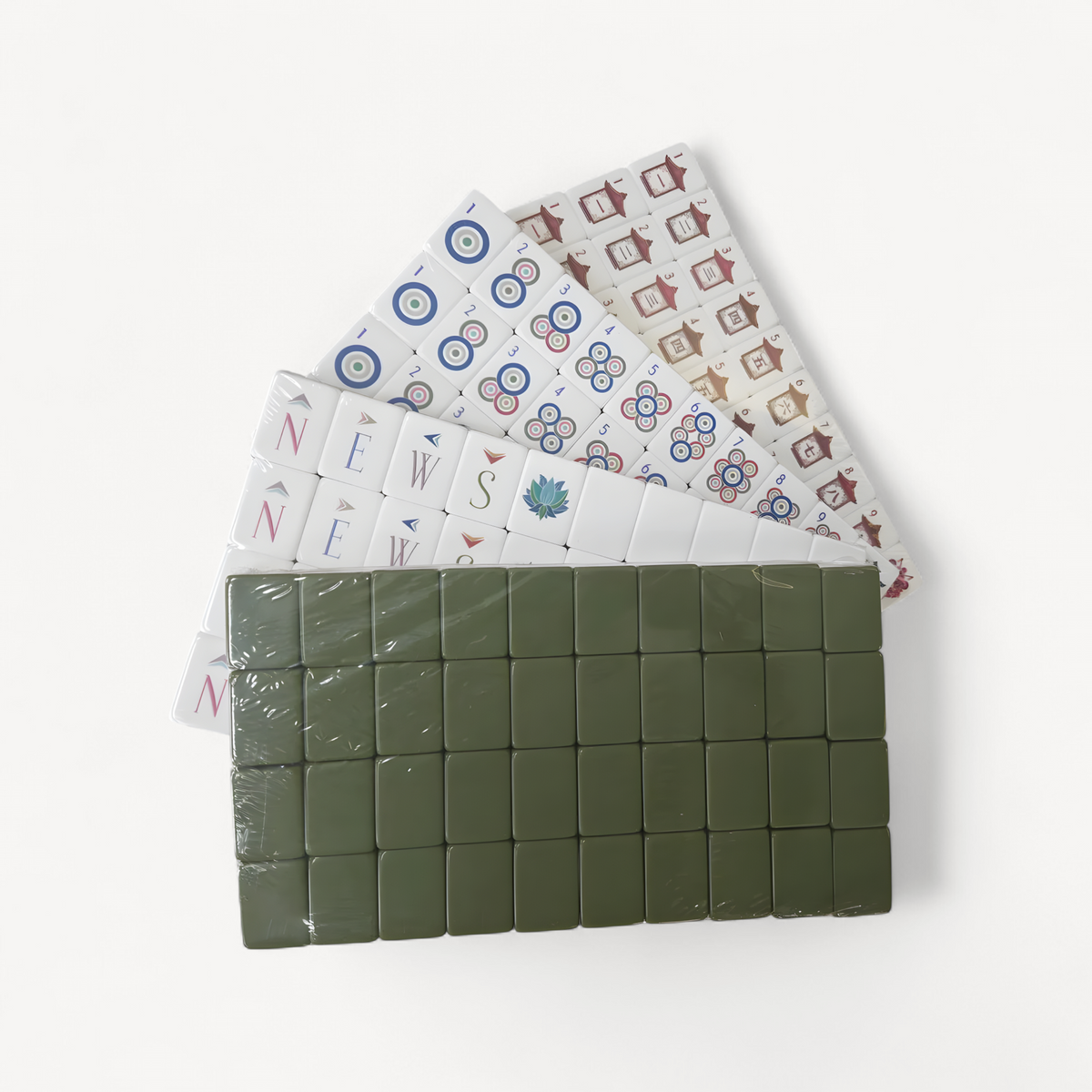Portable acrylic mahjong set, 160 tiles (4 of 20)
