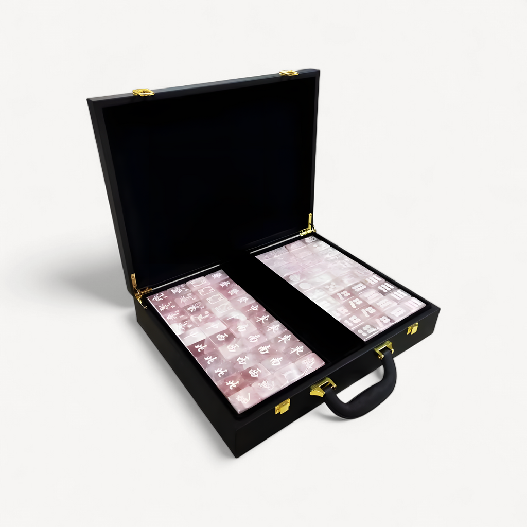 Jade mahjong game set in pmma acrylic (1 of 10)