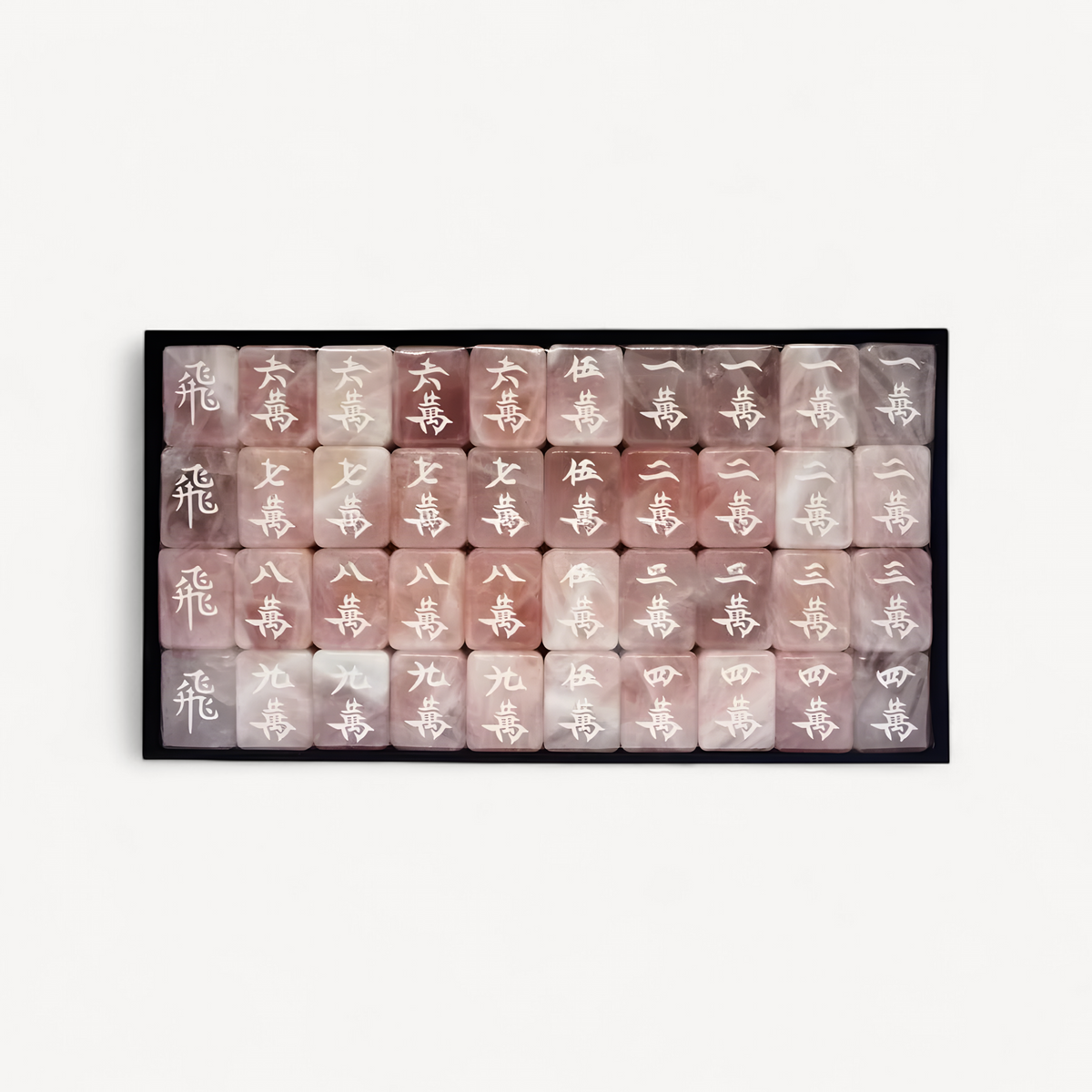 Jade mahjong game set in pmma acrylic (2 of 10)