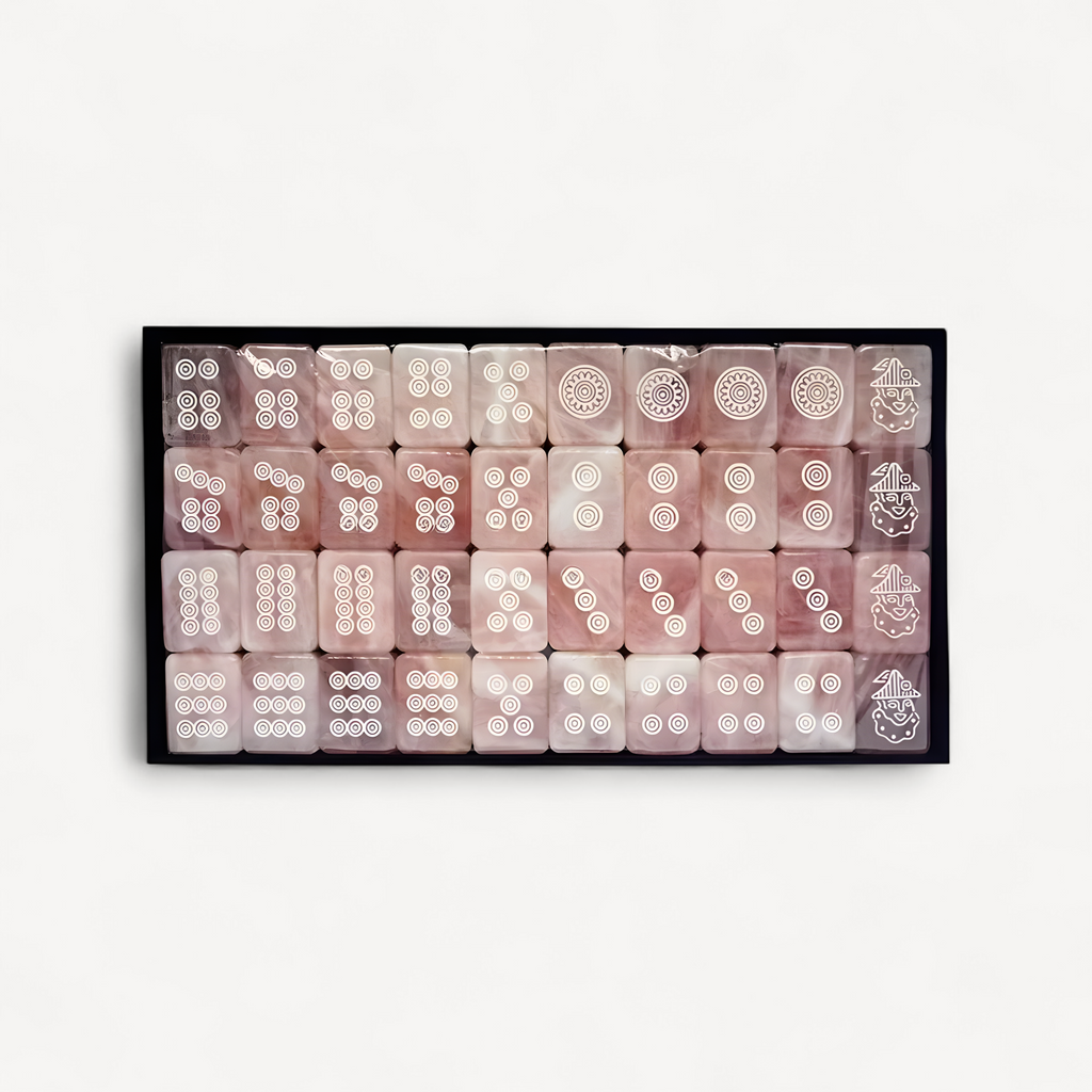 Jade mahjong game set in pmma acrylic (4 of 10)