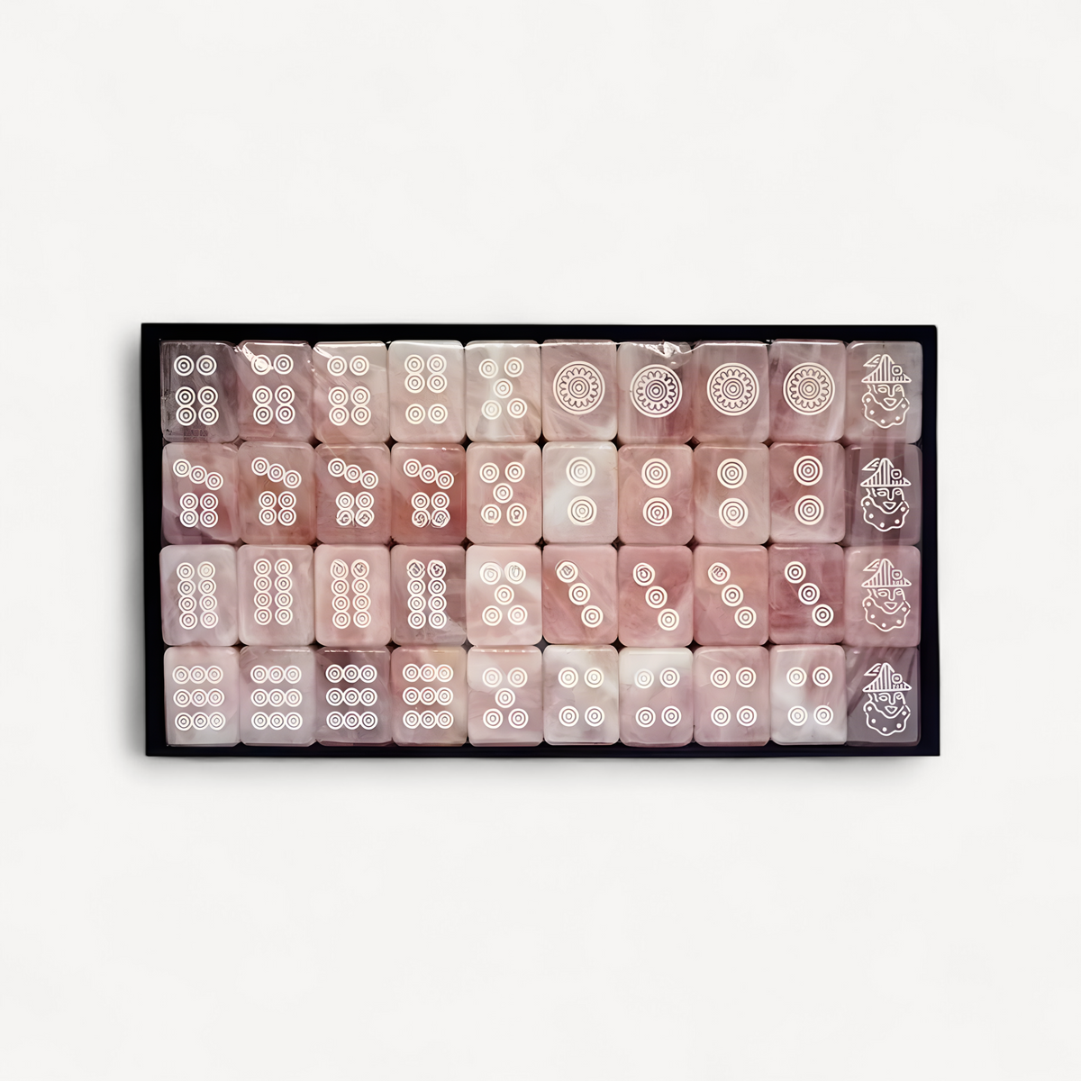 Jade mahjong game set in pmma acrylic (4 of 10)