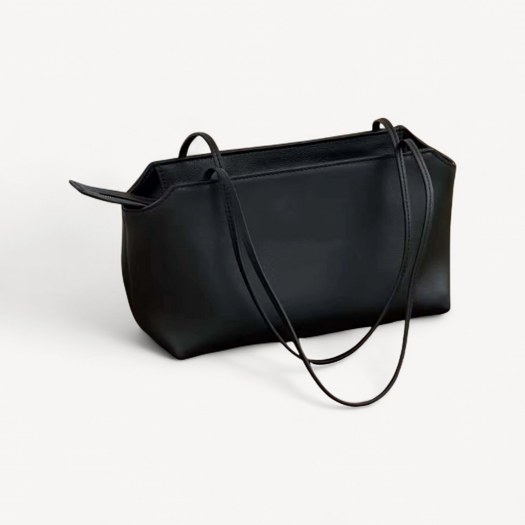 Mahjong shoulder bag in black full sheepskin (1 of 10)