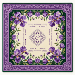 Purple Mahjong Mat - Lila