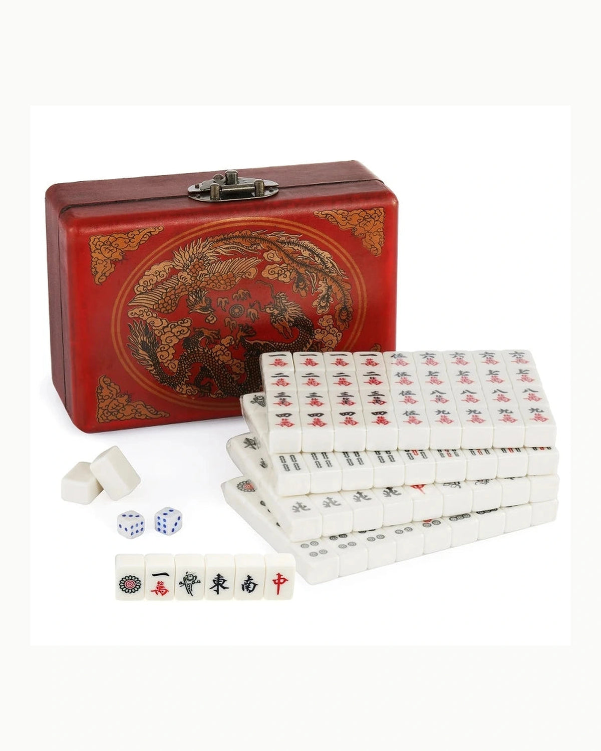 Mahjong Set with Antique Box - Ginger — 3/4