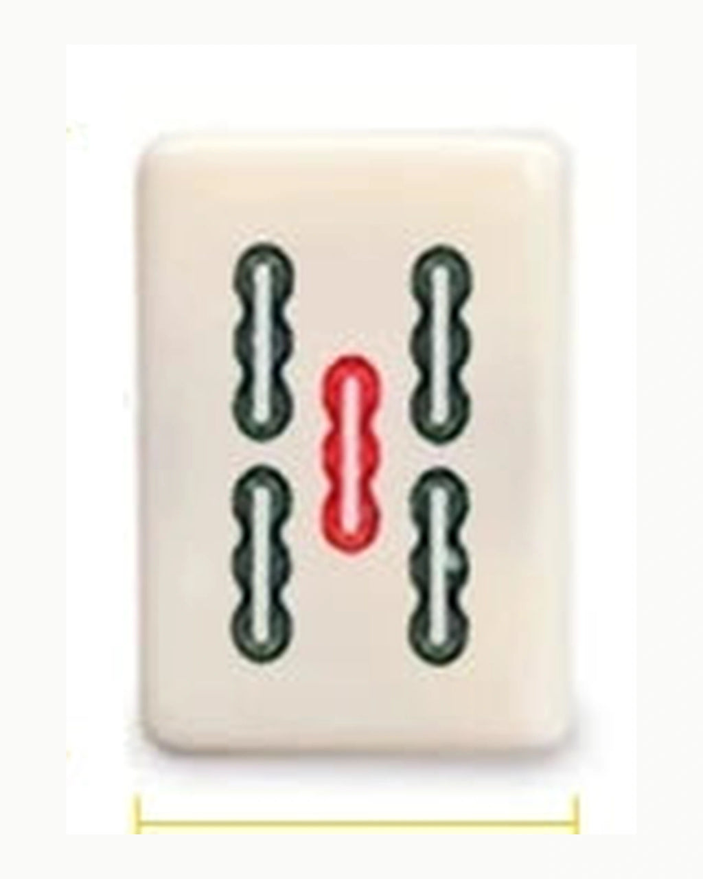 Mahjong Set with Antique Box - Ginger — Single tile