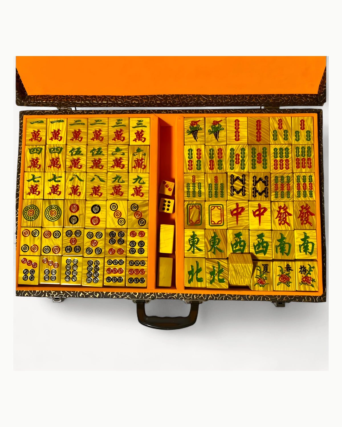 Redwood Mahjong Set - Gamboge — Full