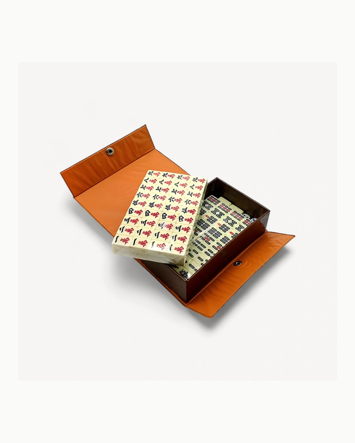 Traditional Chinese Mahjong Set - Ochre — Compact