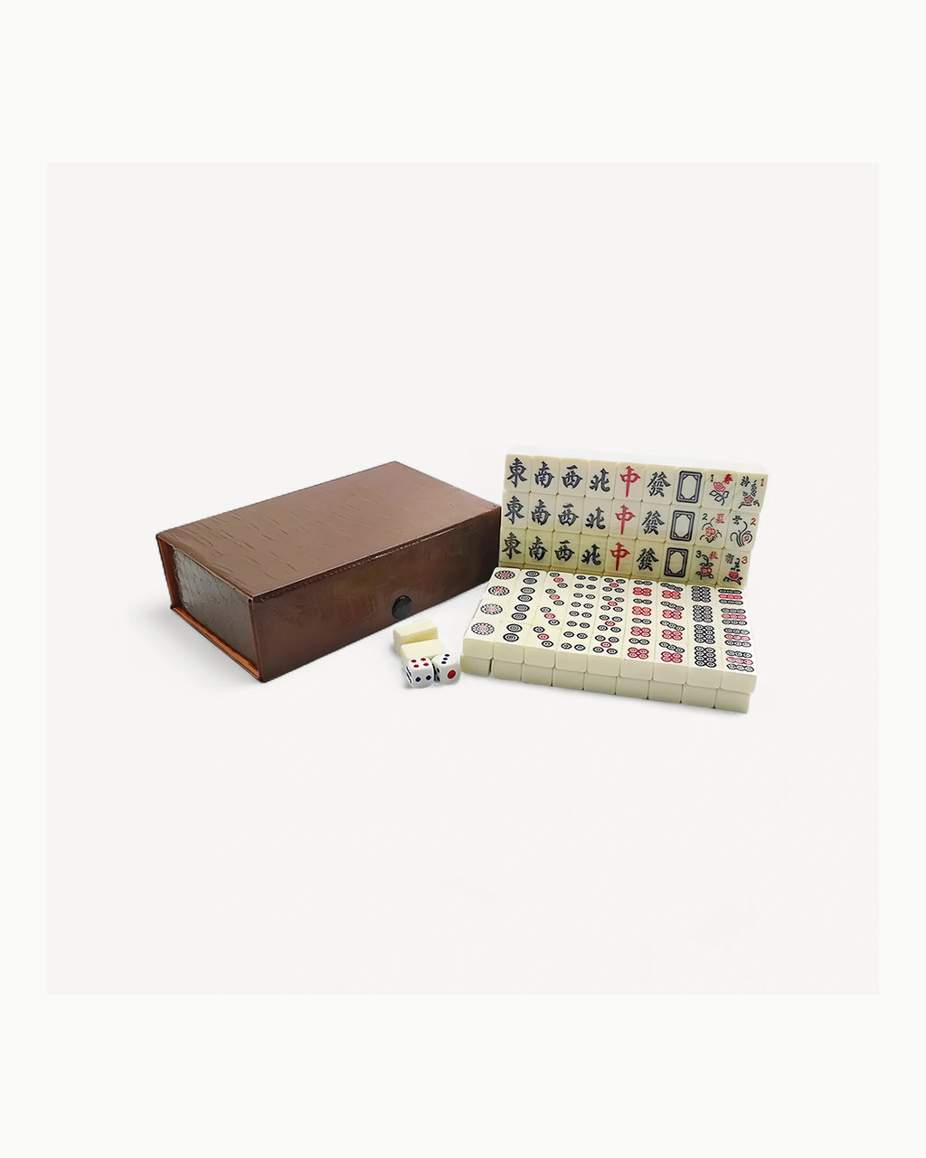Traditional Chinese Mahjong Set - Ochre — Full