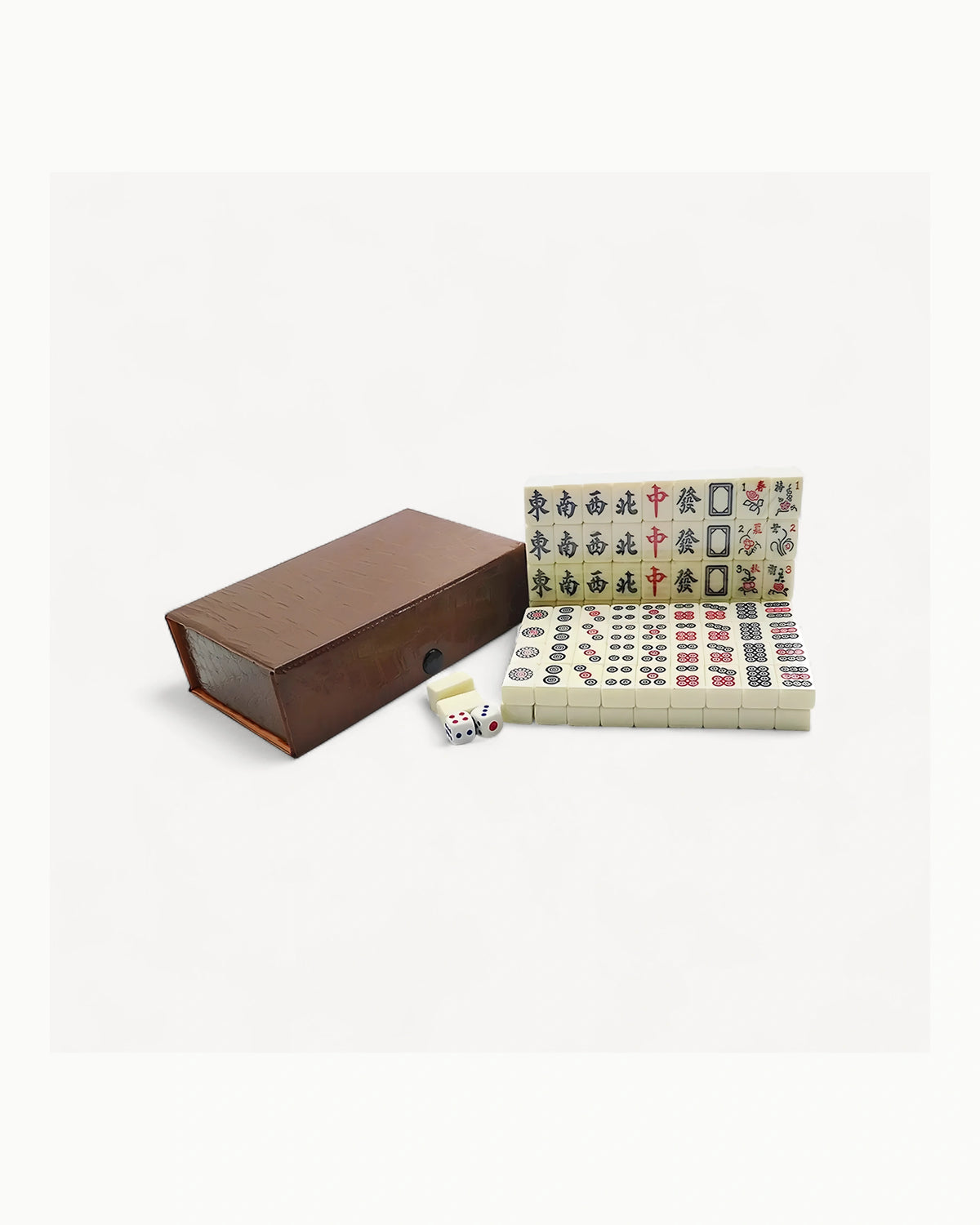 Traditional Chinese Mahjong Set - Ochre — Rack