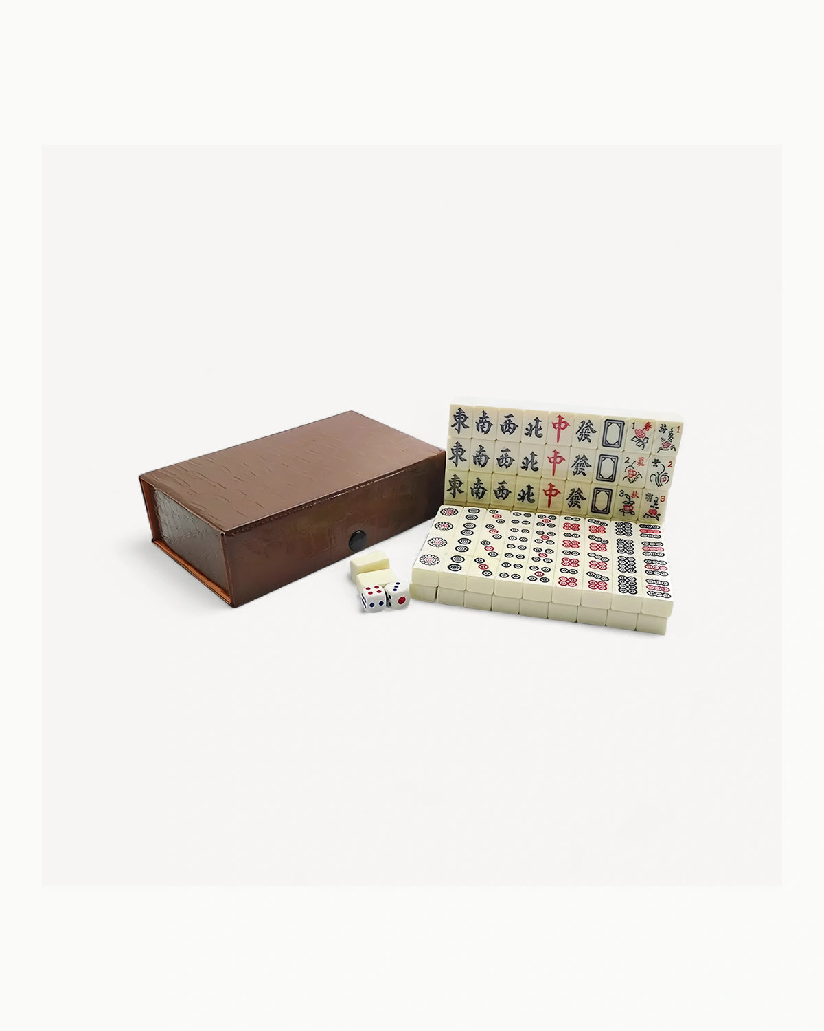Traditional Chinese Mahjong Set - Ochre — Case