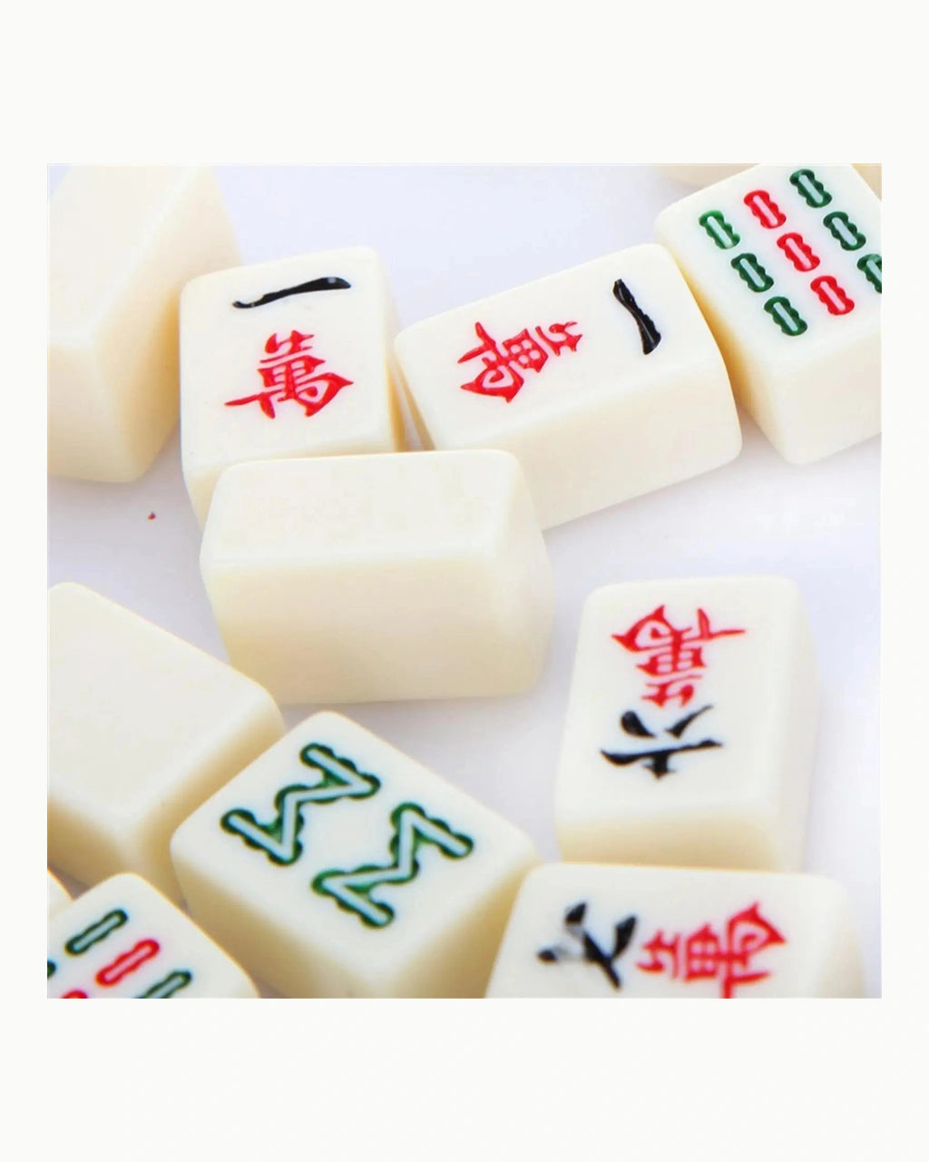 Traditional Chinese Mahjong Set - Ochre — Loose tiles
