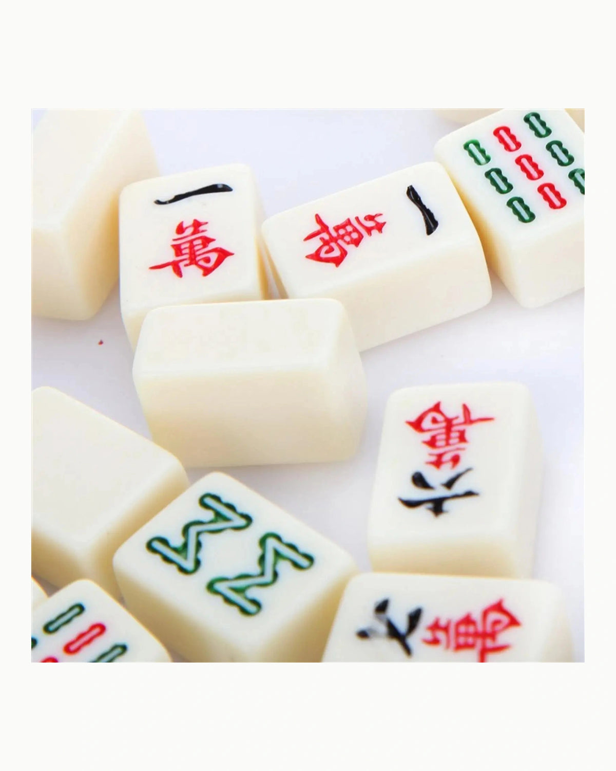 Traditional Chinese Mahjong Set - Ochre — Loose tiles
