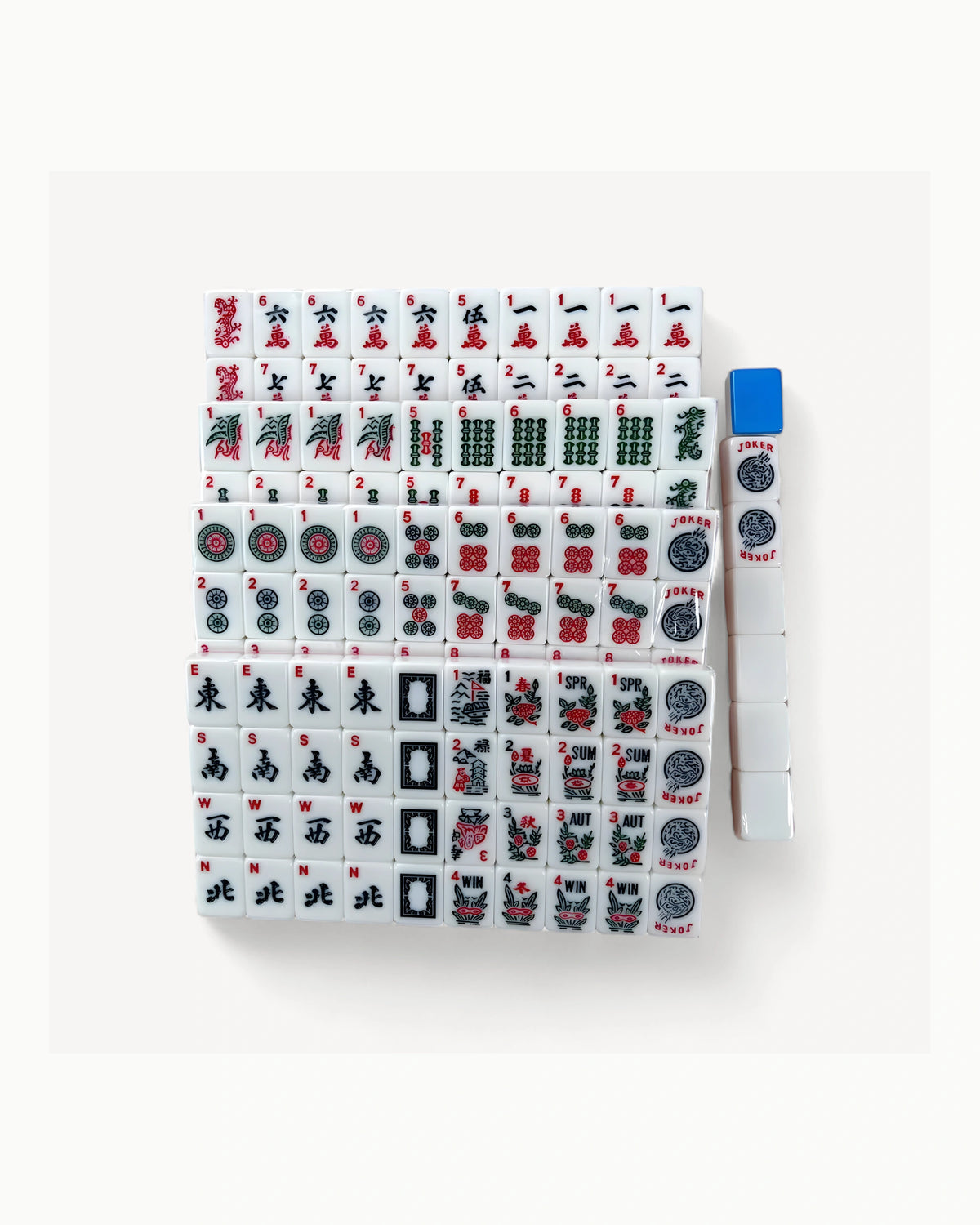 American Mahjong Tiles - Sage — Full
