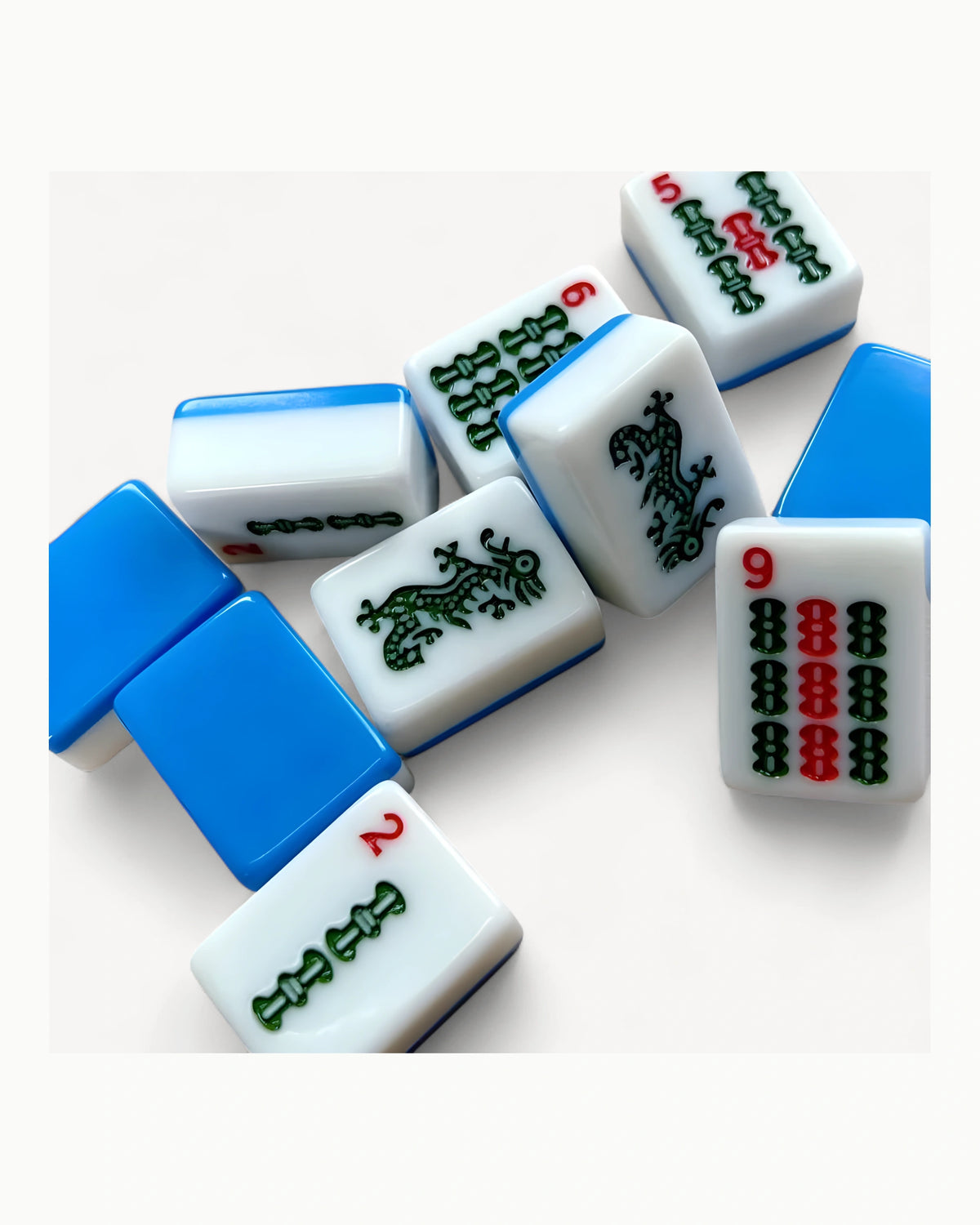 American Mahjong Tiles - Sage — Rack