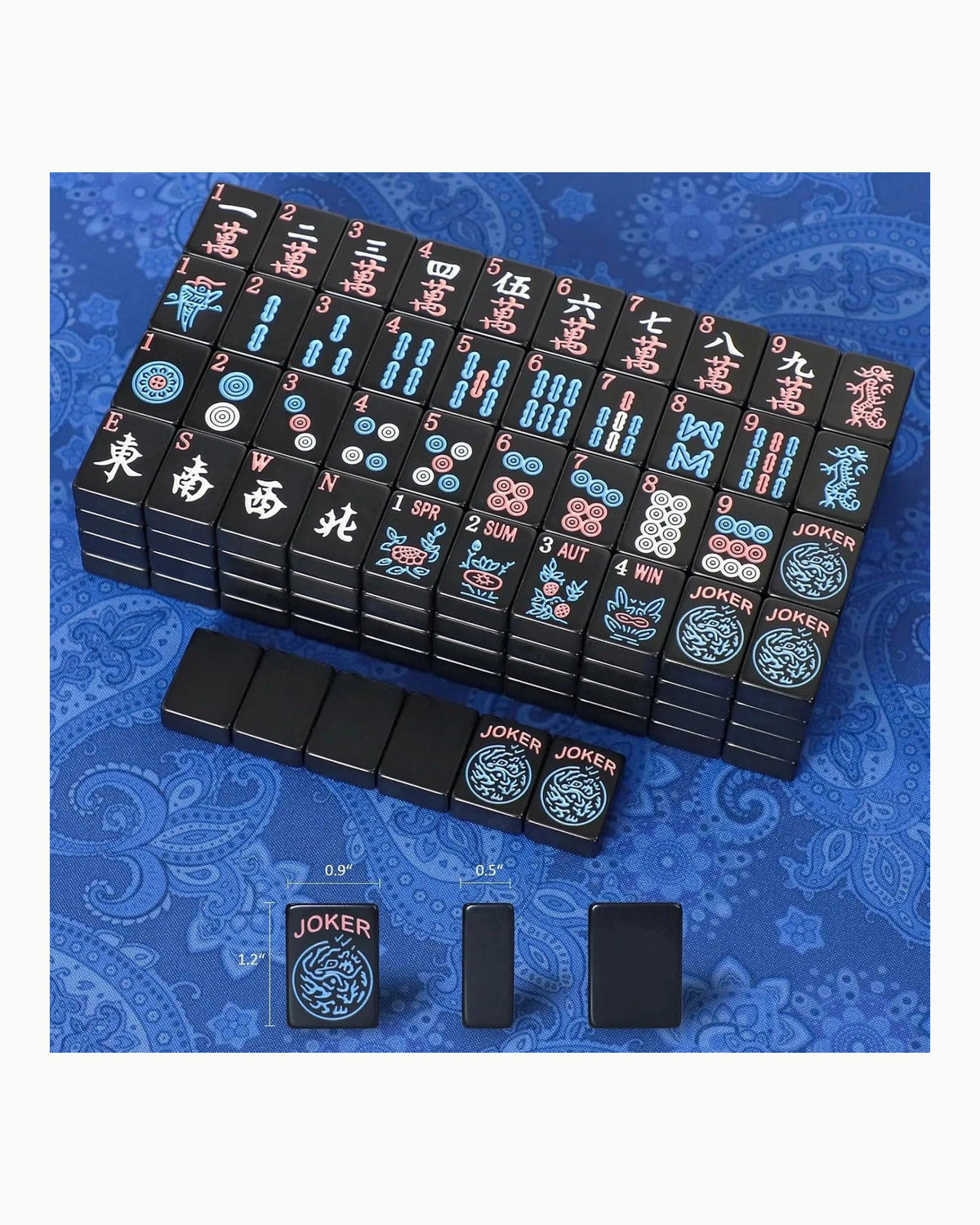 Replacement American Mahjong Tiles - Cornflower — 3/4