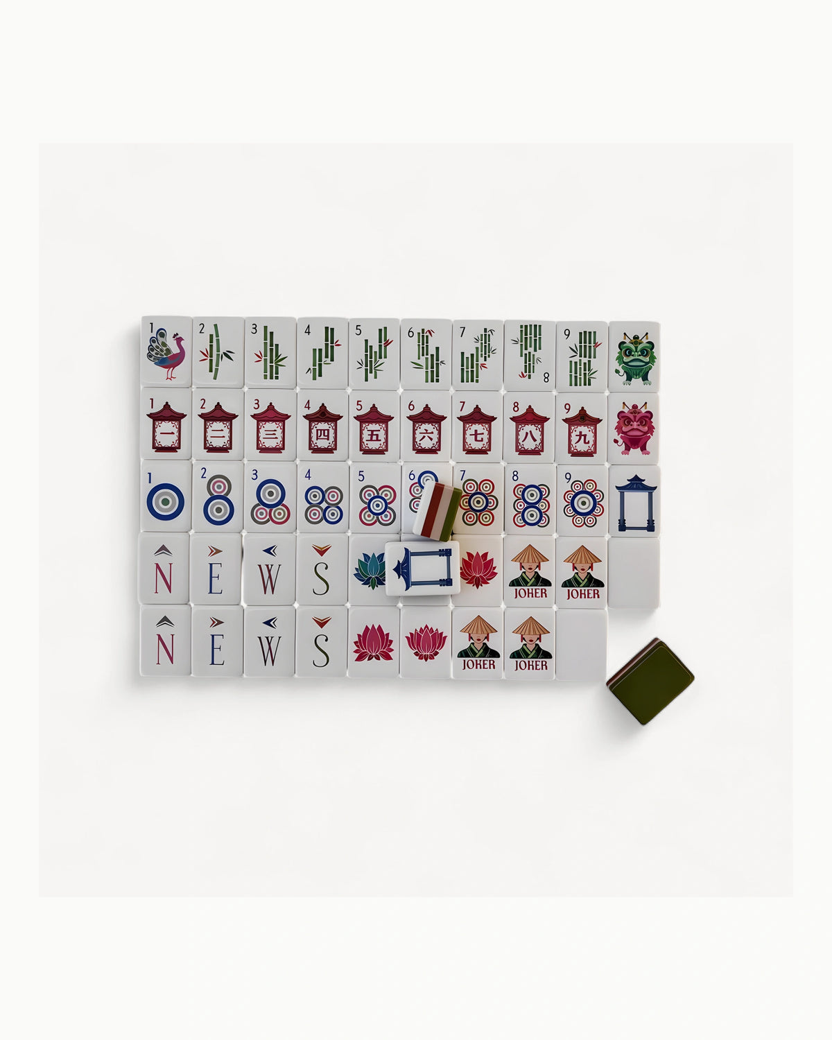 Engraved Mahjong Set - Buttercup — Compact
