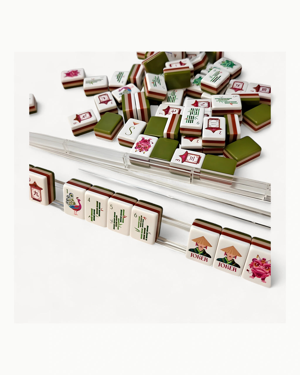 Engraved Mahjong Set - Buttercup — Rack