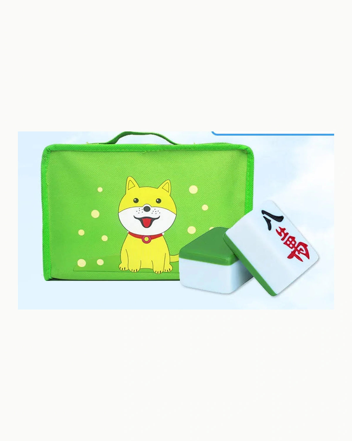 Green Mahjong Tiles - Malachite — Case