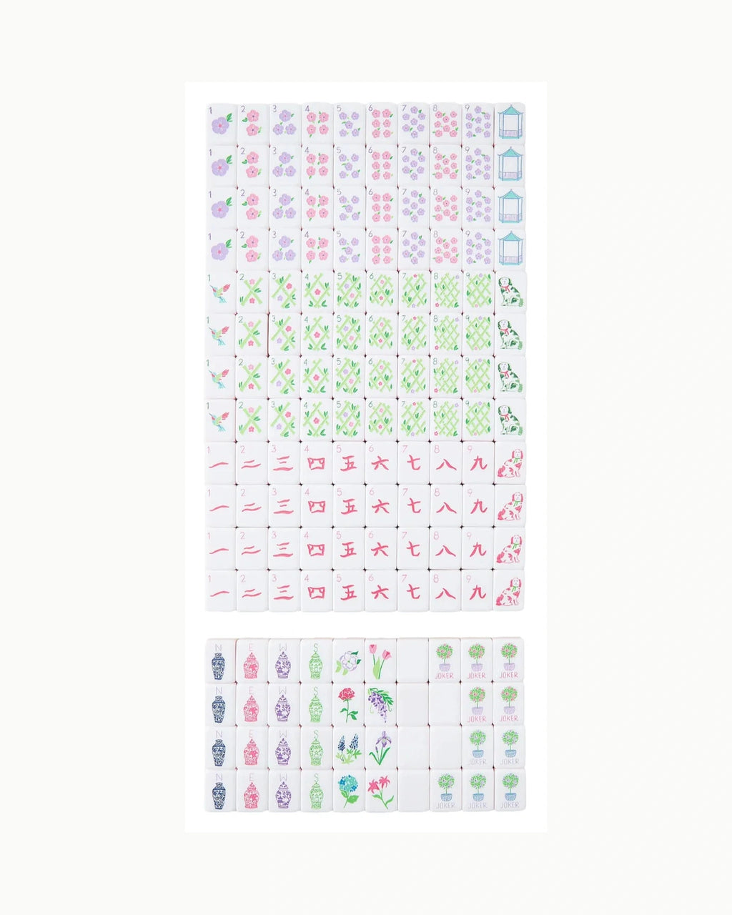 Light Purple Mahjong Set - Lilac — Full