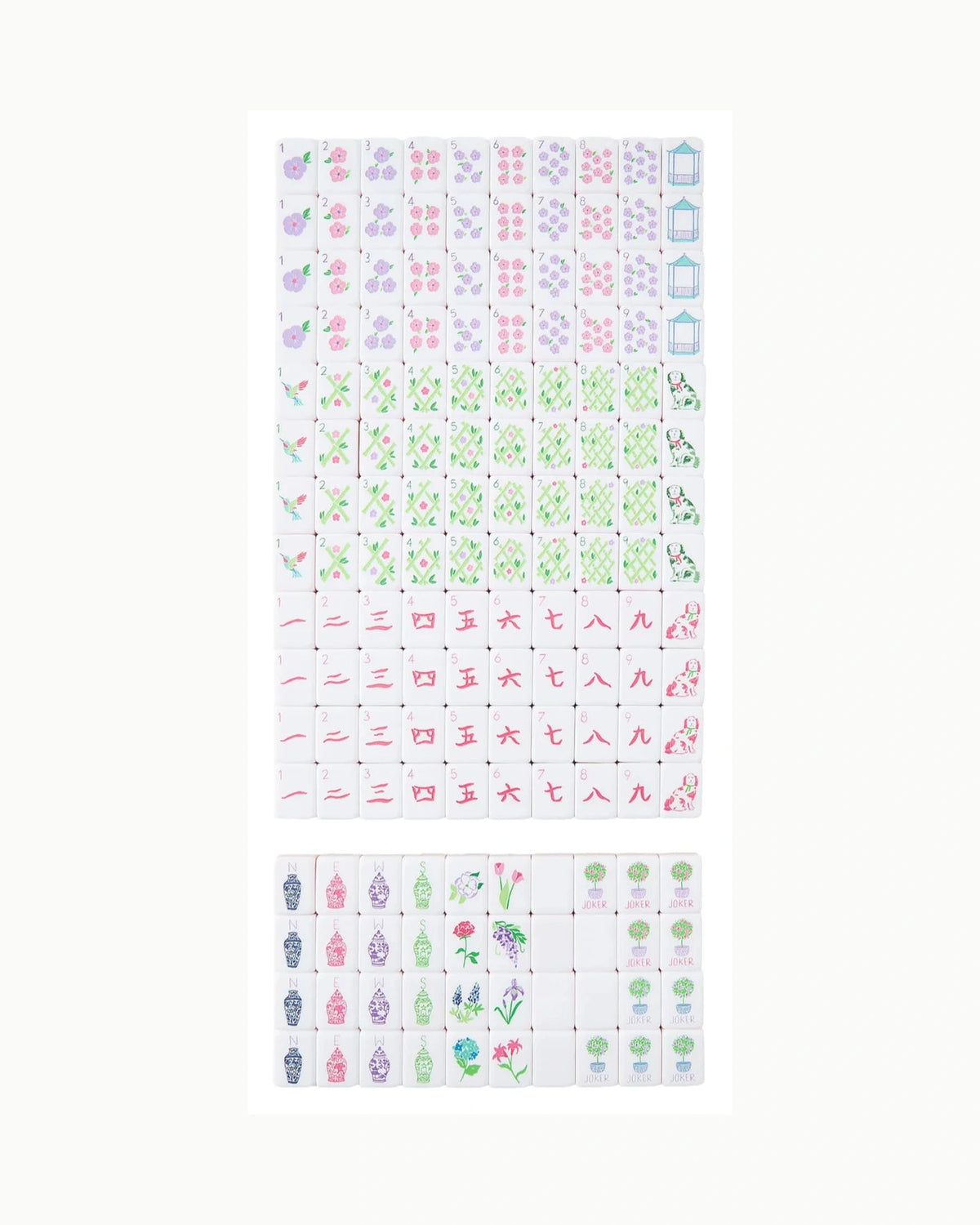 Light Purple Mahjong Set - Lilac — Full