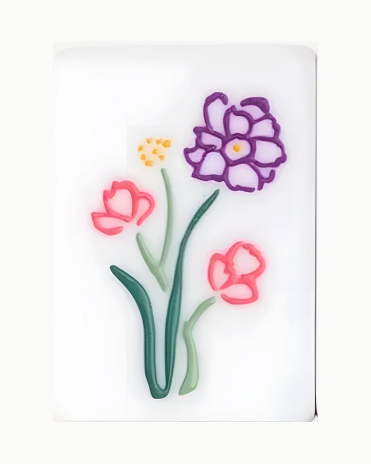 Luxury American Mahjong Tiles - Camellia — Single tile