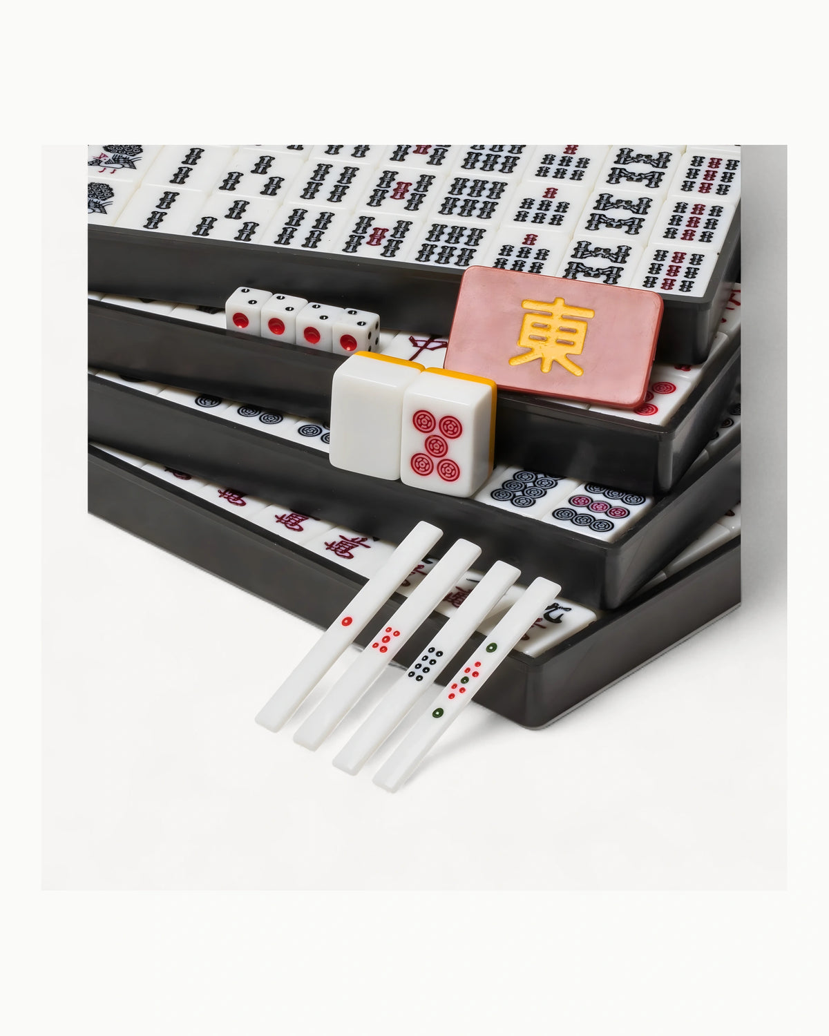 Riichi Mahjong Set - Sumire — Rack