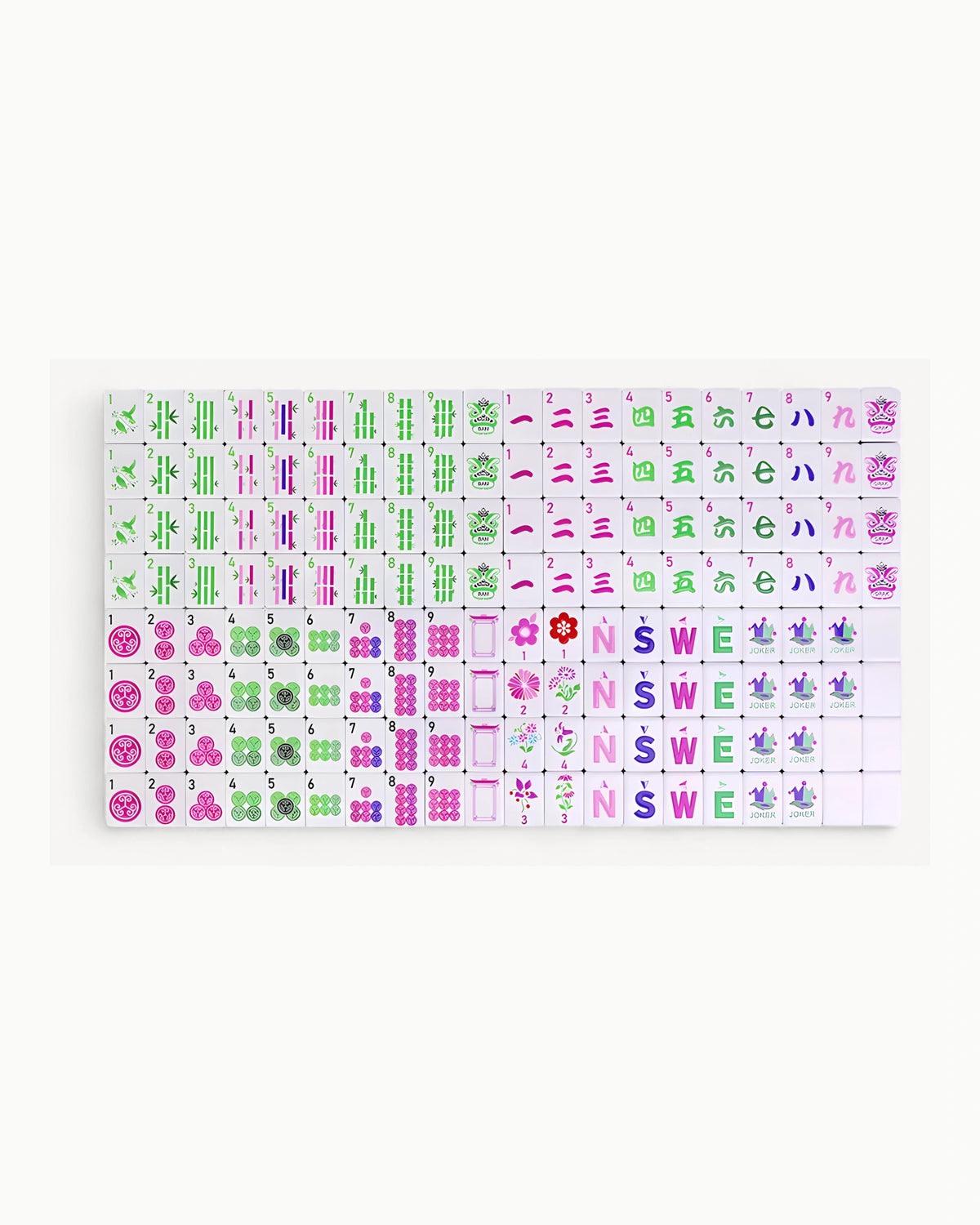 Acrylic Mahjong Set - Primrose — Compact