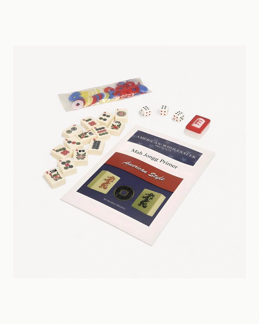 American Mahjong Set with Case - Jasmine — Loose tiles