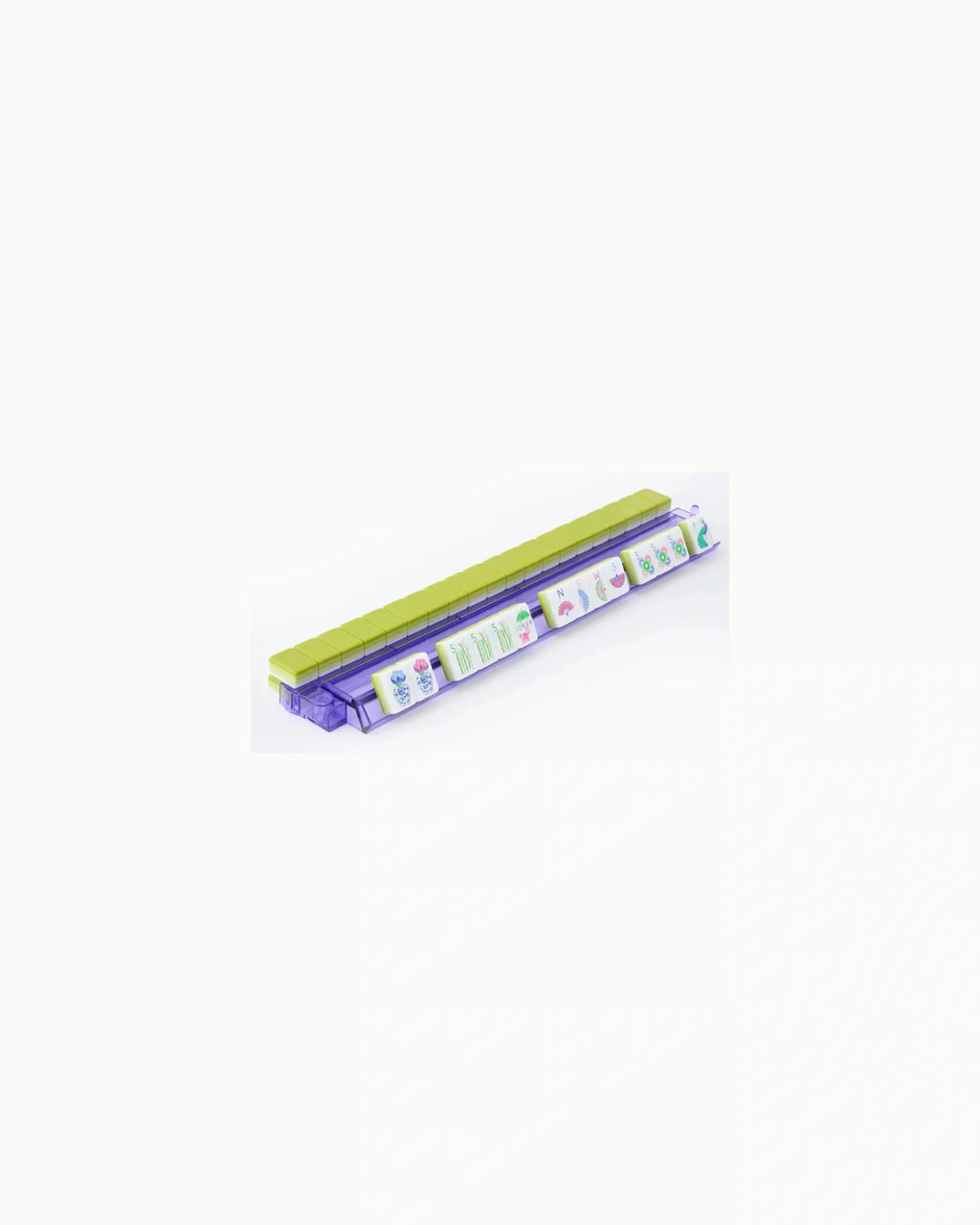 Apple Green Mahjong Tiles - Hydrangea — Rack